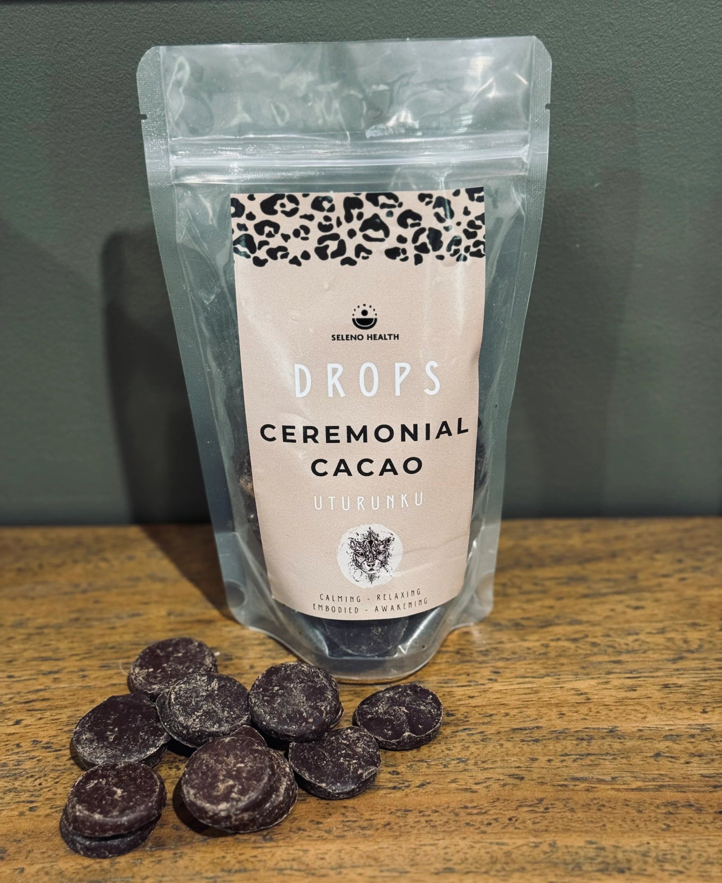 UTURUNKU CEREMONIAL CACAO DROPS 250G (JAGUAR)