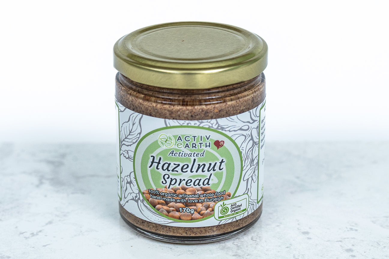 Stone Ground Organic Activated Hazelnut Butter