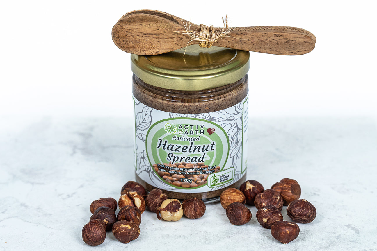 Stone Ground Organic Activated Hazelnut Butter