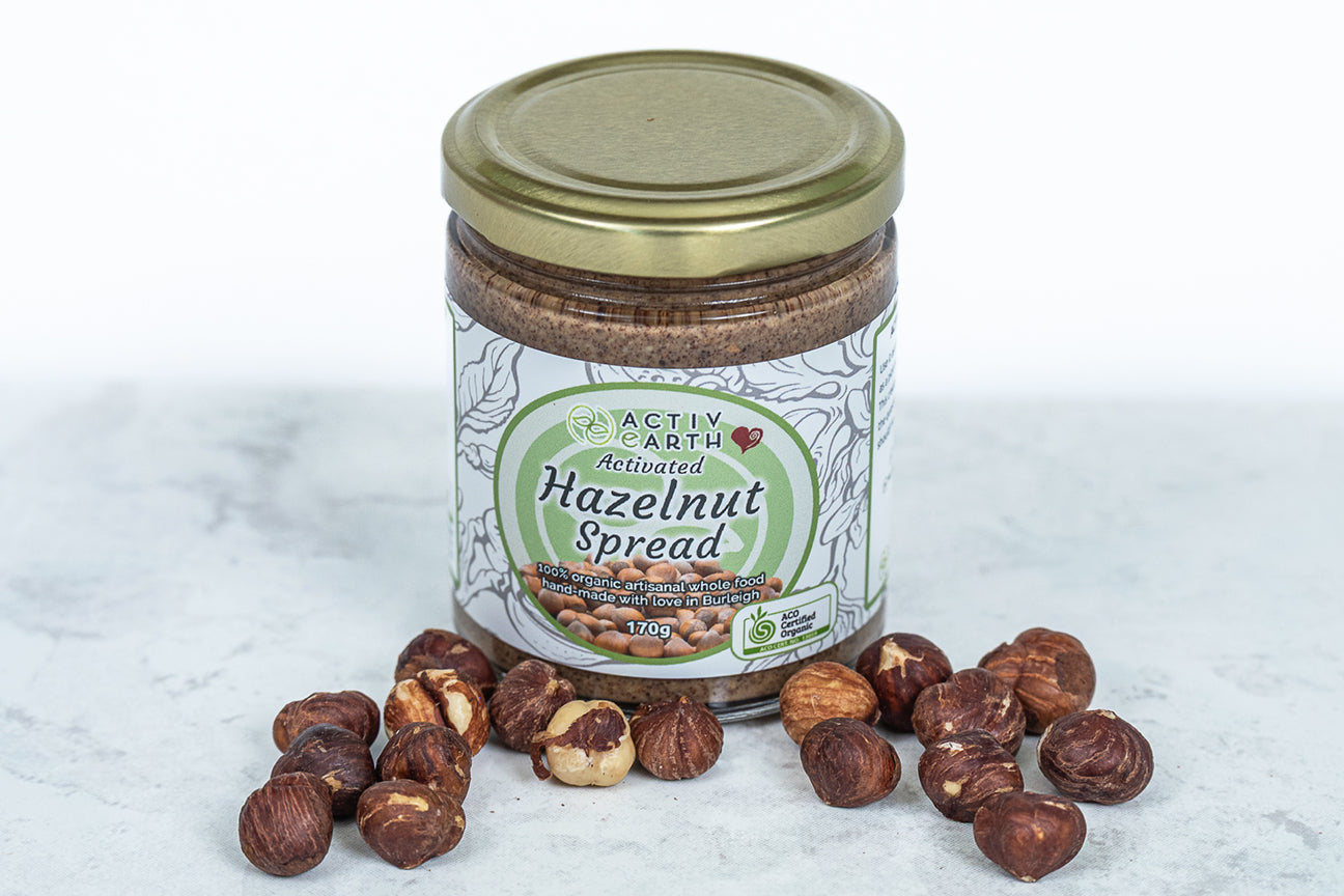 Stone Ground Organic Activated Hazelnut Butter