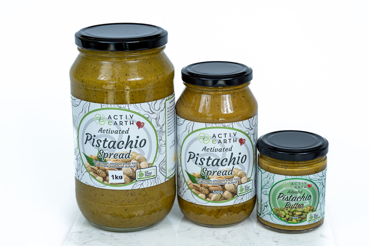Stone Ground Organic Activated Pistachio Butter