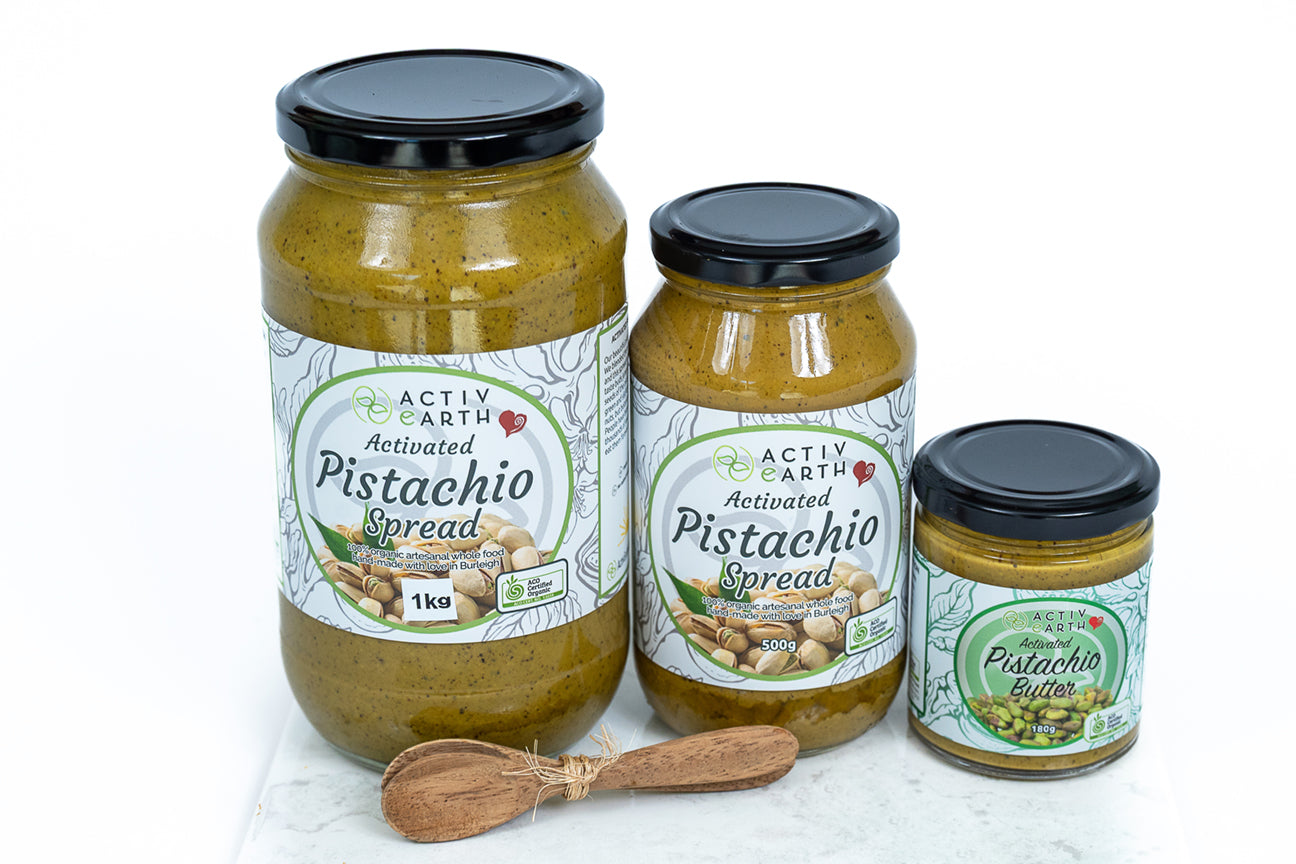 Stone Ground Organic Activated Pistachio Butter