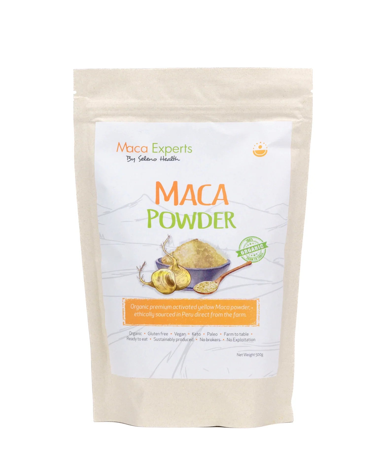 Organic Activated Yellow Maca 500G