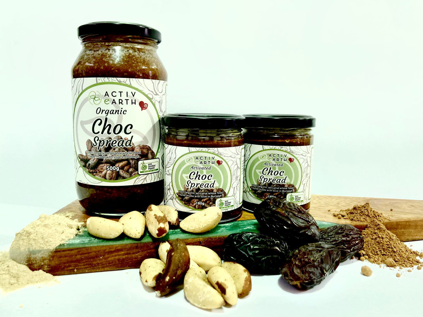 Stone Ground Organic Activated Choc Brazil Butter