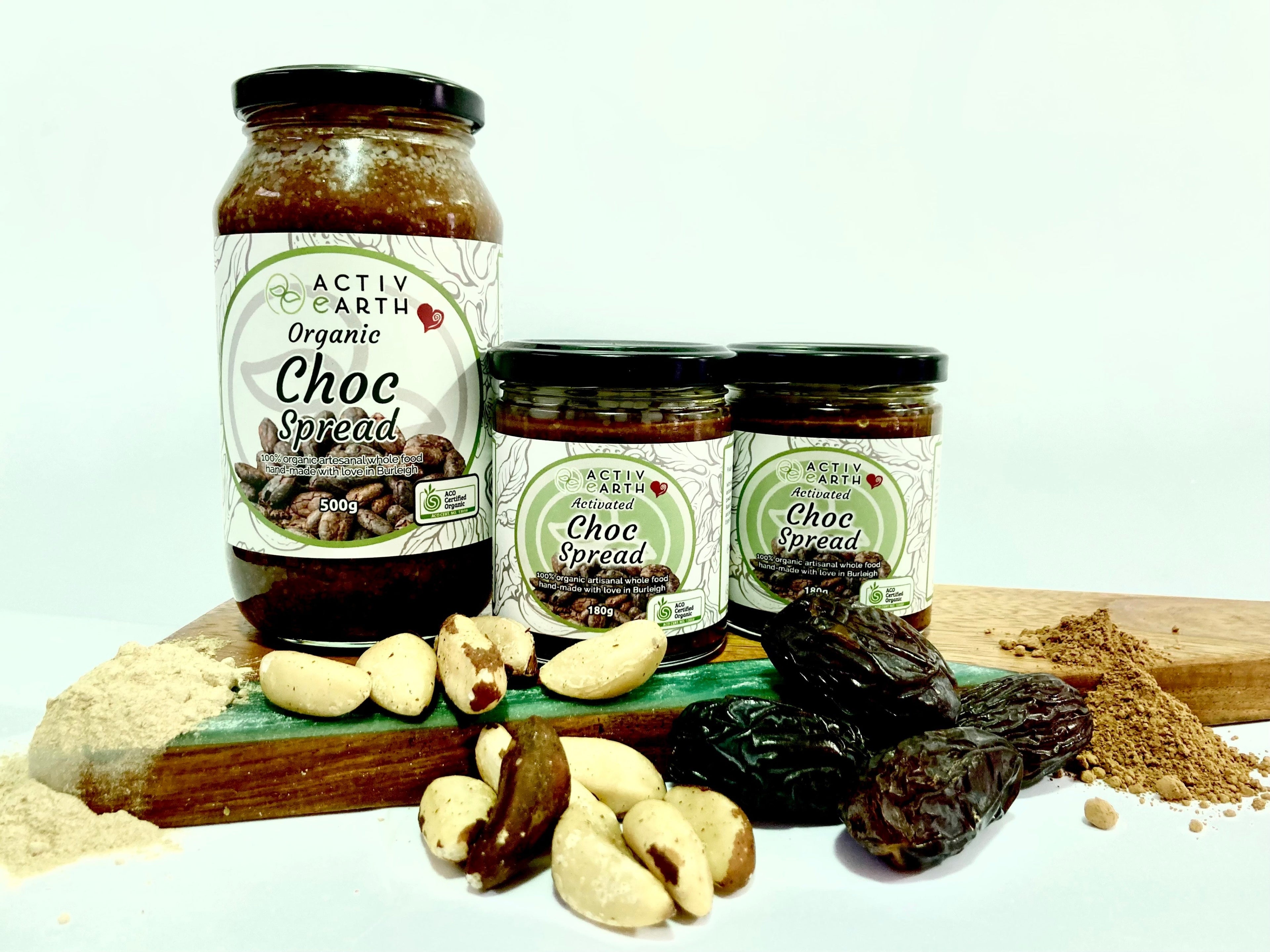 Stone Ground Organic Activated Choc Brazil Butter