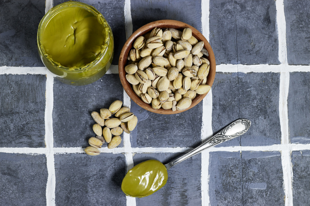 Creamy Pistachio Butter And Nuts, Pistachio Paste For Making Desserts